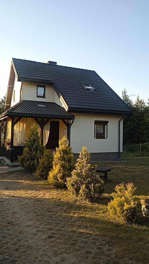 Dom dla 8 osób, z Balkon i Jacuzzi oraz Taras i Ogród w Morąg