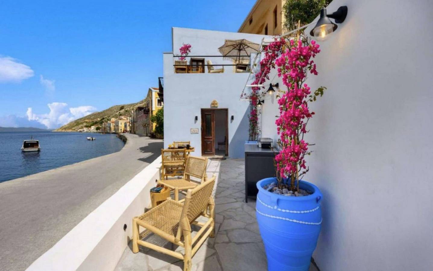 Thrilling Symi Sea-front Villa | Villa Callista View | 1 Bedroom | Breathtaking Sea Views | Private Furnished Terrace with Outdoor Dining Area| Prime Location in Ano Symi, Rhodos