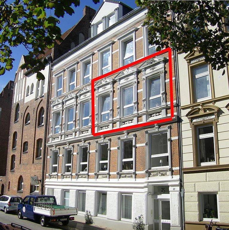 Hel semesterlägenhet, Schöner Altbau im Zentrum in Kielfjorden, Kiel