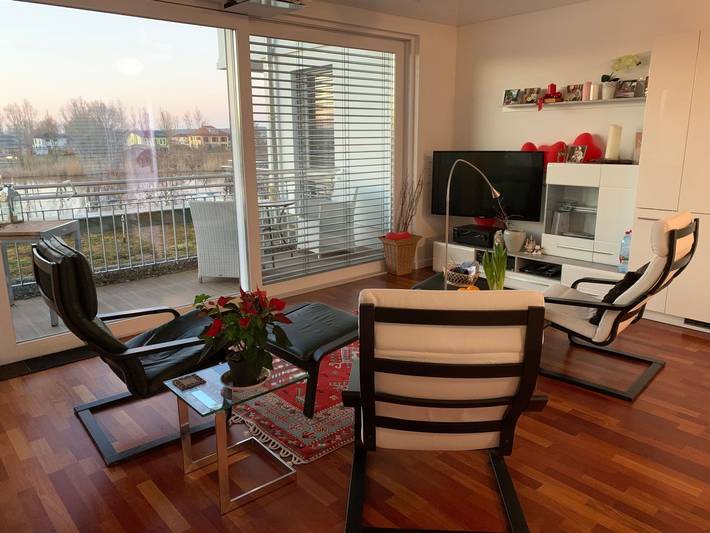 Ferienwohnung für 2 Personen, mit Balkon und Terrasse sowie Garten und Seeblick in Werder - 3