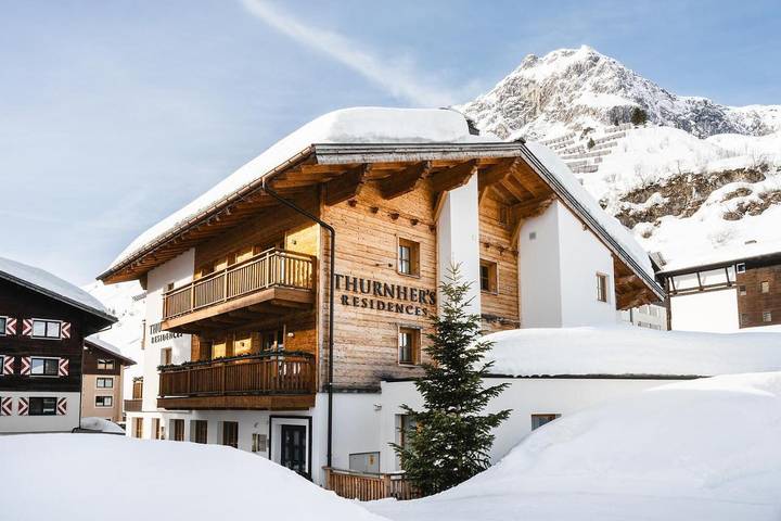 Ferienwohnung für 4 Personen, mit Ausblick und Terrasse sowie Sauna in Lech am Arlberg