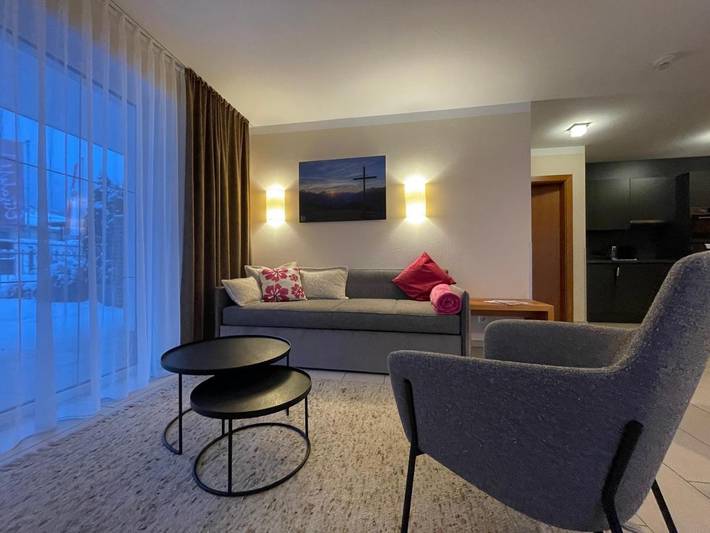 Ferienhaus für 4 Personen, mit Balkon und Terrasse sowie Garten und Pool