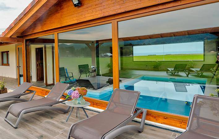 Casa rural con piscina para 6 personas, con Jacuzzi y Terraza además de Jardín y Piscina en Asturias