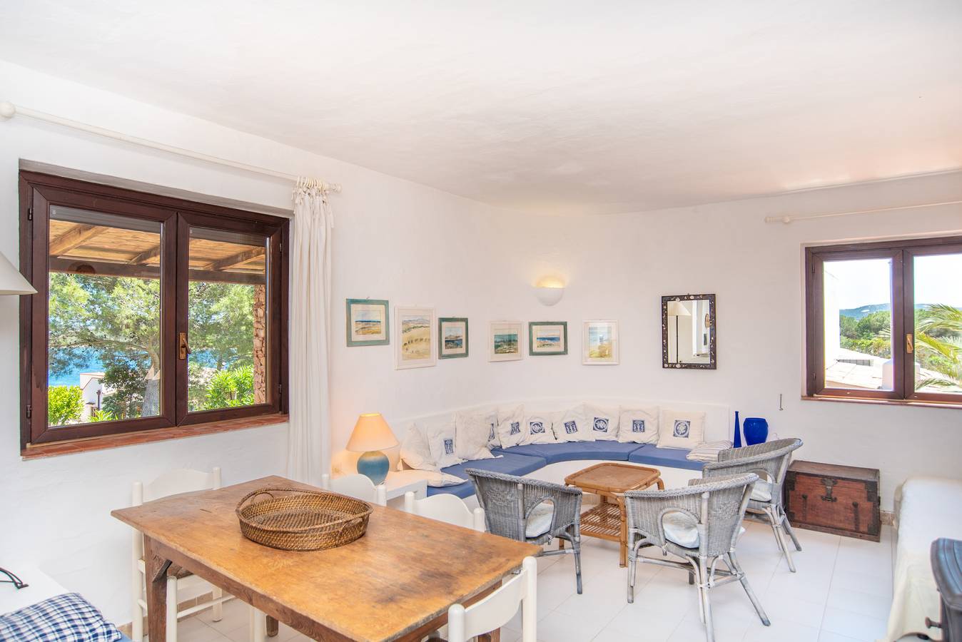 Chalet méditerranéen avec jardin, terrasse et vue sur mer ; parking disponible, animaux domestiques admis.  in Conca Verde, Santa Teresa Gallura