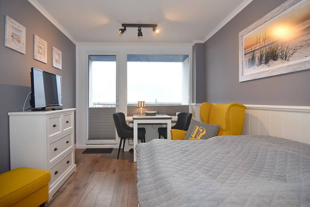 Ganze Ferienwohnung, Haus am Meer, Whg. 154, Landseite mit Inselblick 7.Og in Westerland, Sylt (Gemeinde)