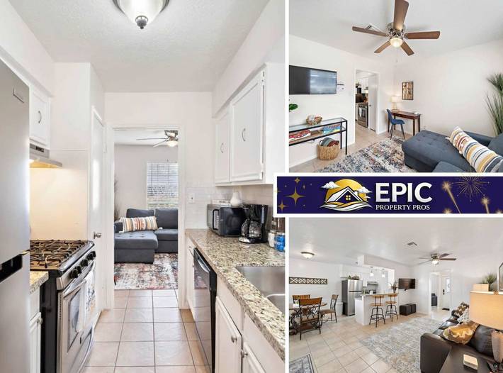 Vacation house for 8 people, with balcony and yard, kid friendly in Texas