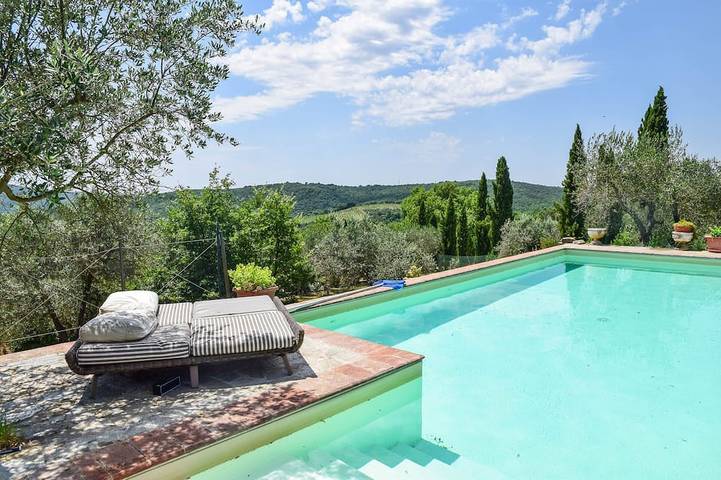 Casa con giardino recintato, piscina privata, aria condizionata 35 km da Siena in Sinalunga, Siena e dintorni