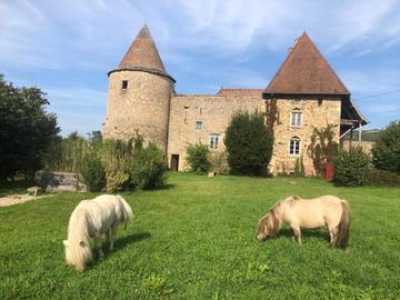 Gîte pour 4 personnes, avec jardin à Bourgvilain