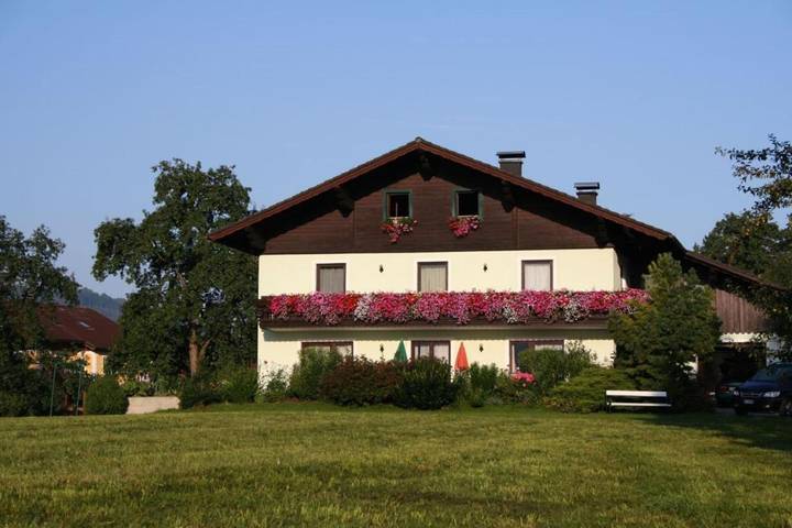 Apartament wakacyjny dla 3 osób, z Balkon i Taras oraz Ogród i Widok w Mondsee