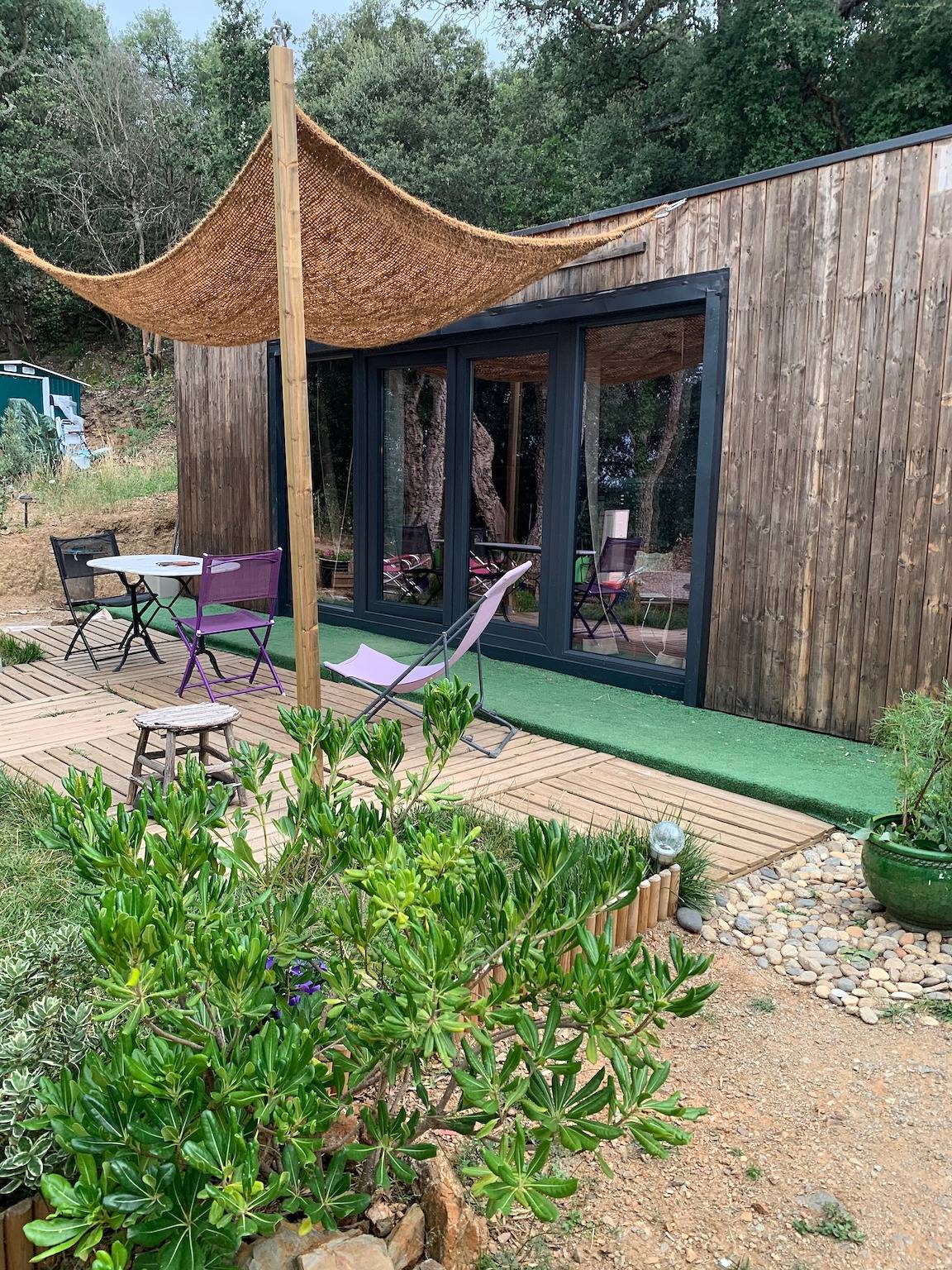 Le Chalet avec jardin privé et Wi-Fi in Taillet, Région de Céret