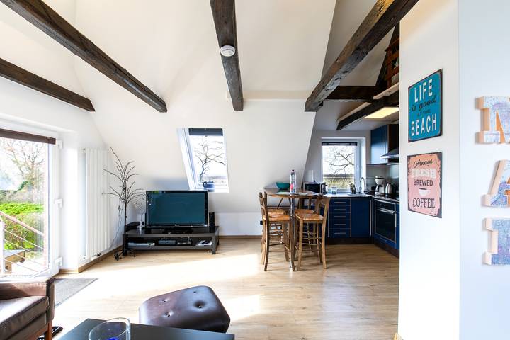 Ferienwohnung für 4 Personen, mit Balkon und Terrasse sowie Garten und Ausblick in Hollern-Twielenfleth - 4
