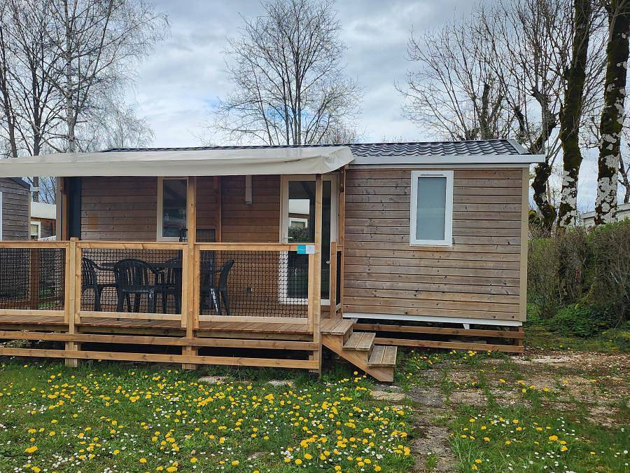 Camping des Pêcheurs - Mobilheim 5 personen - Mobilheim Confort Plus 28m2² in Pont-de-Poitte, Jura
