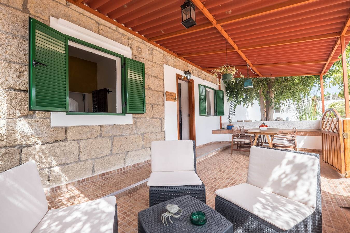 Traditionelles Ferienhaus "Casa Verode" in Alcalá mit 2 Terrassen und Meerblick in Playa la Jaquita, Guía de Isora