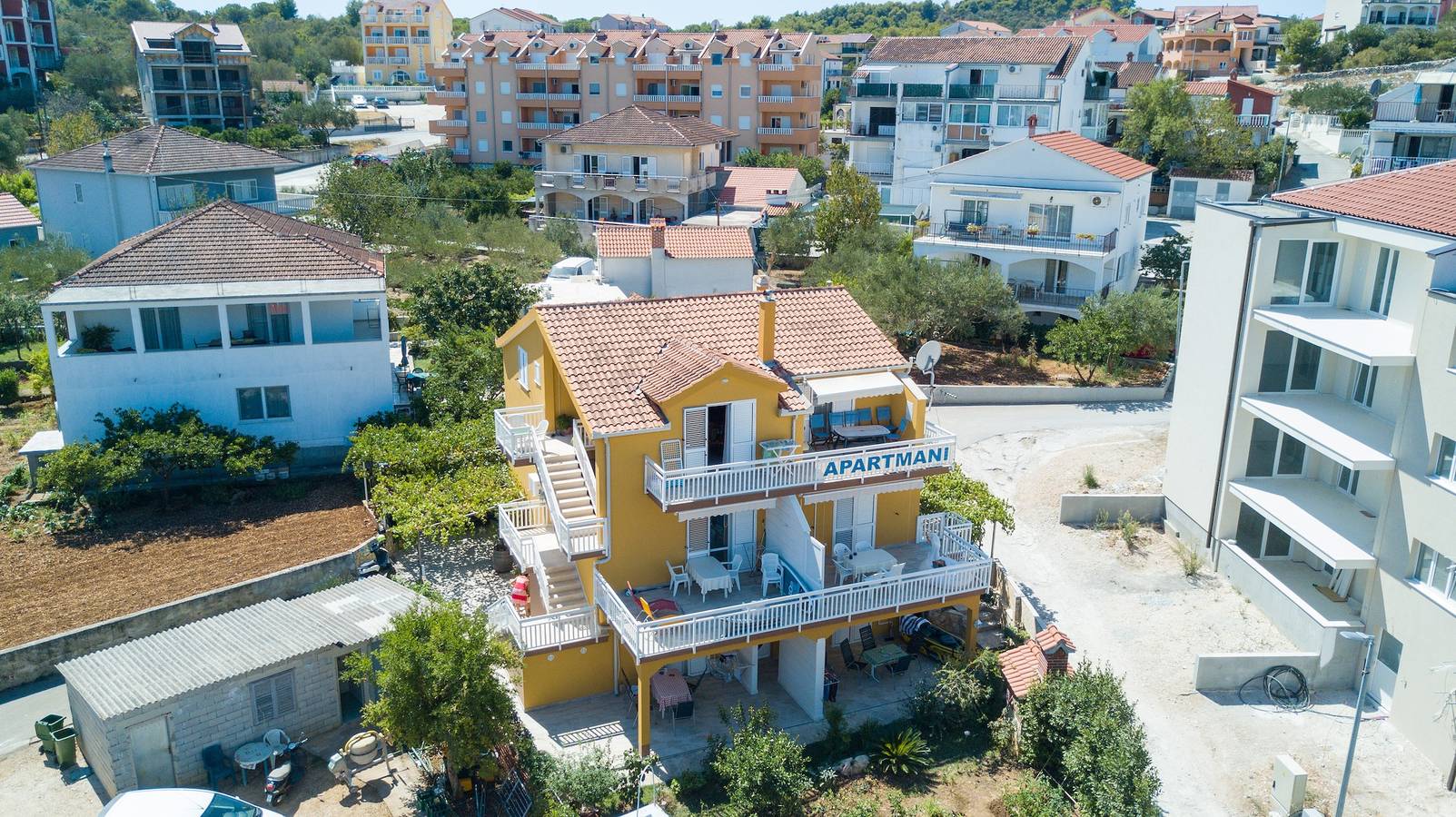 Entire apartment, One bedroom apartment with terrace Okrug Gornji, Čiovo A-8440-b in Okrug Gornji, Ciovo