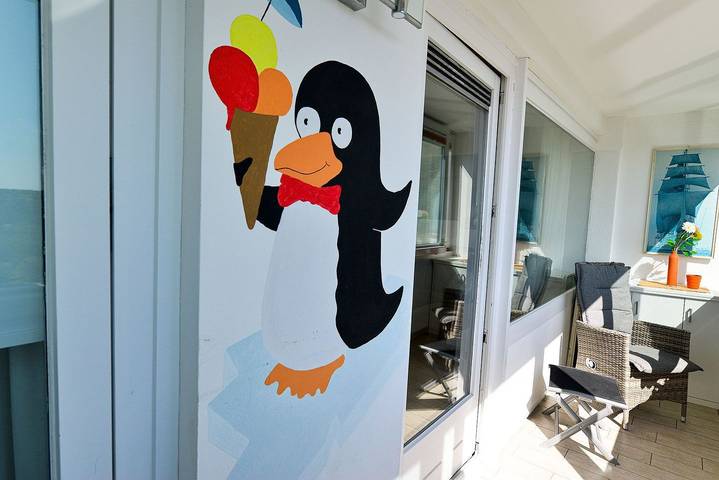 Ferienwohnung für 4 Personen, mit Balkon/Terrasse und Ausblick sowie Sauna und Balkon in Sahlenburg - 4