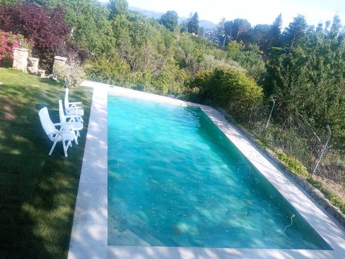 Casa rural para 24 personas, con jardín además de piscina y vistas, Se admiten mascotas en Becerril de la Sierra - 4