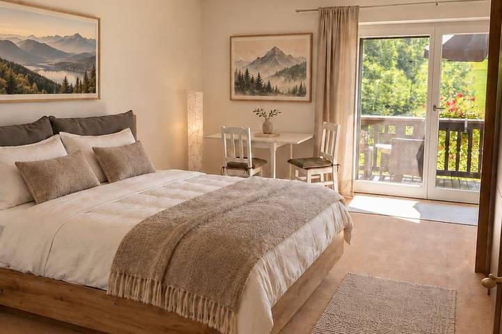 Apartamento entero, Picturesque vacation rental in the Tegernsee Valley with a sauna and garden in Waakirchen, Alpes Bávaros
