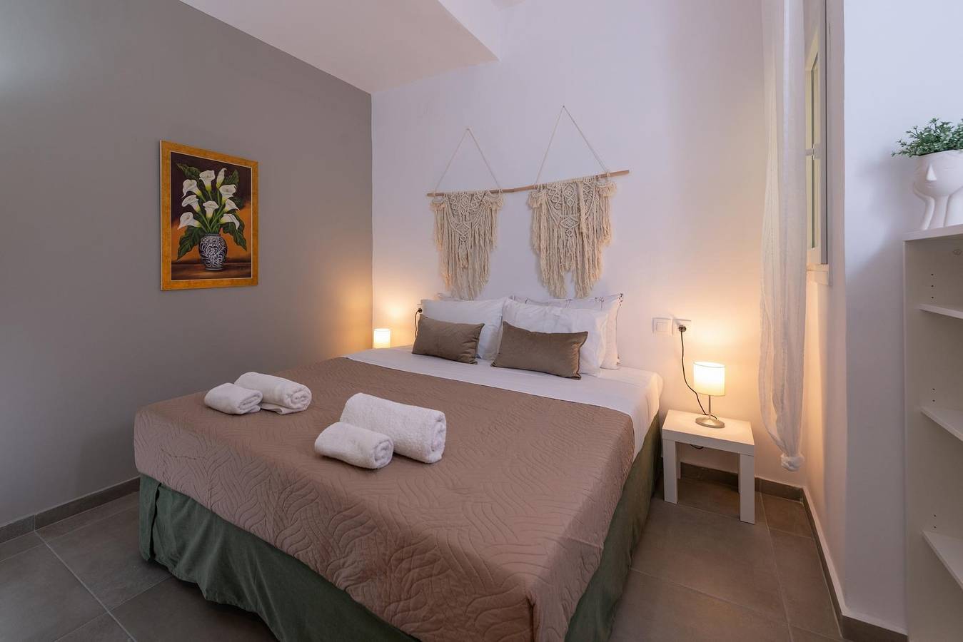 Appartement entier, Appartement de vacances pour 8 personnes avec balcon in Région d'Iraklio-Héraklion