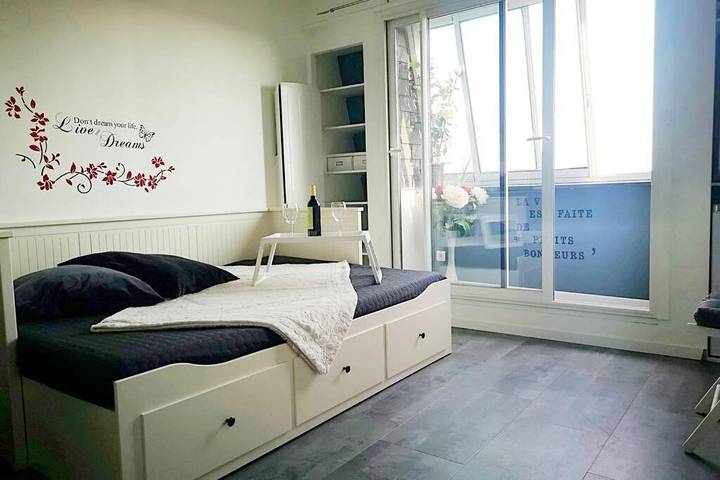 Appartement de vacances pour 3 personnes, avec terrasse et vue, animaux acceptés