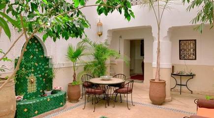 Location de vacances pour 6 personnes, avec jardin et vue dans Jemaa el-Fnaa