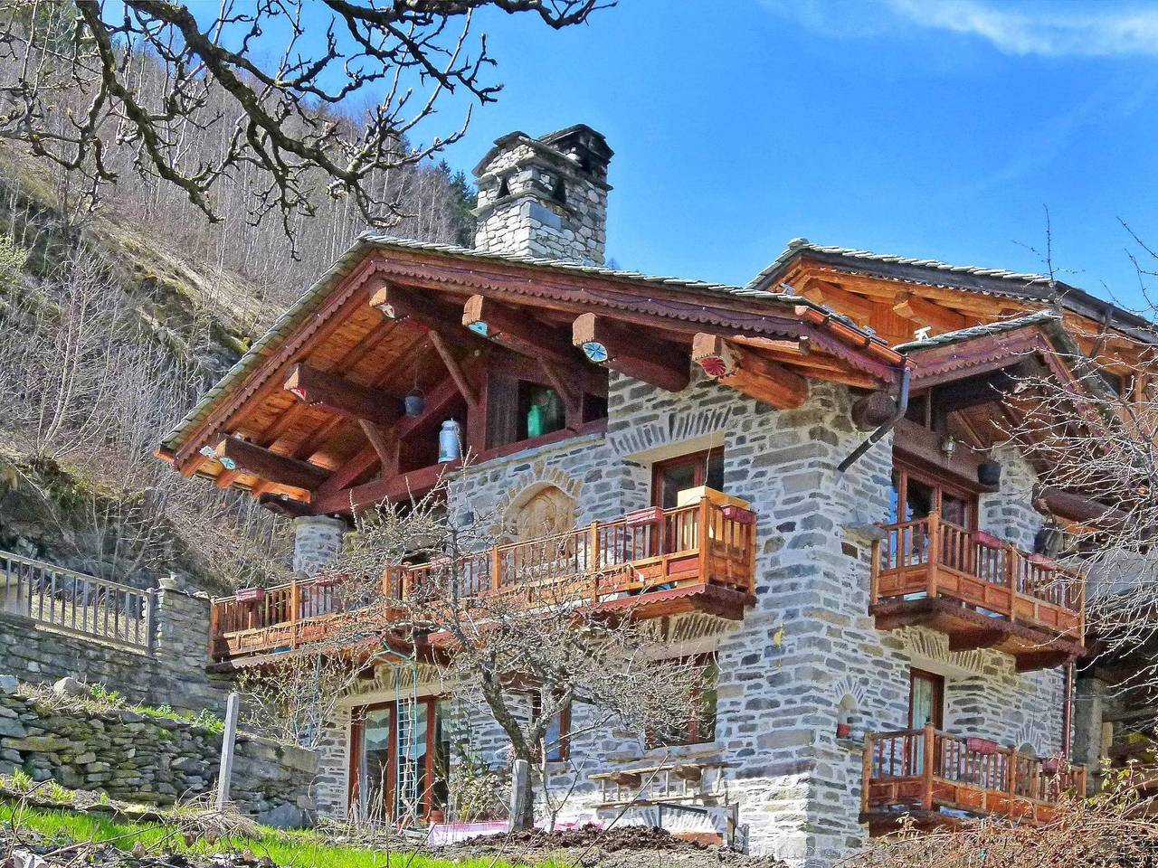 Charmantes Chalet mit Sauna, Kamin & Bergblick in Villaroger, Albertville und Umgebung