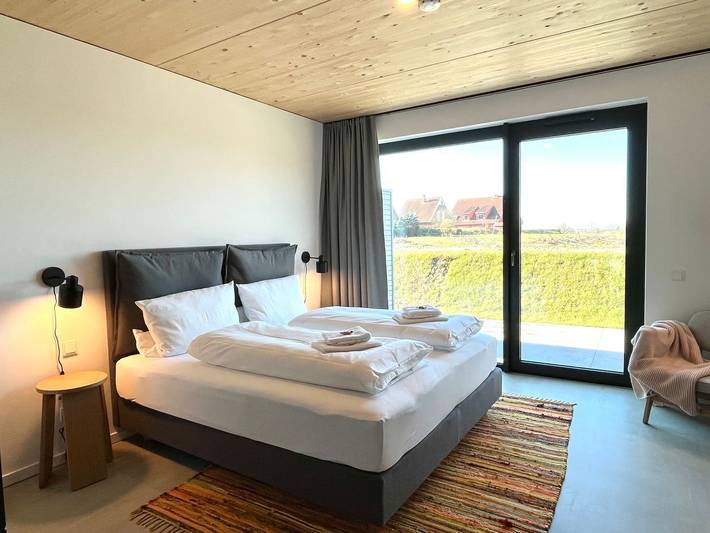 Ferienwohnung für 4 Personen, mit Sauna und Garten sowie Ausblick, mit Haustier in Hohwacht