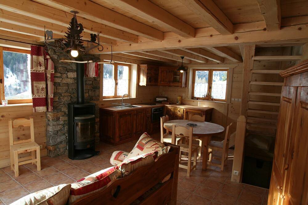 Savoyard Chalet located in a village in Pralognan-la-Vanoise, Vanoise National Park