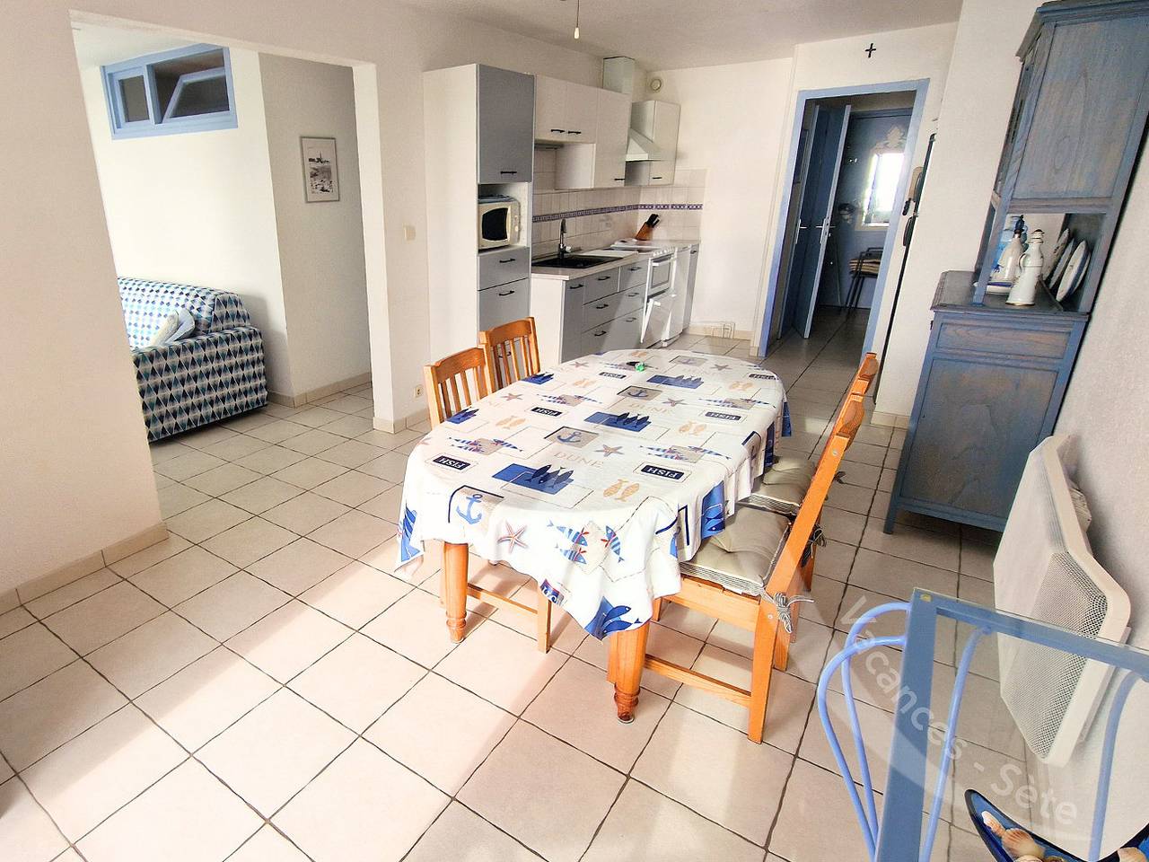 Appartement entier, Appartement de vacances pour 4 personnes avec terrasse in Sète, Côte d'Améthyste