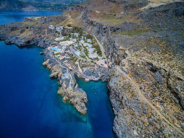 Ferienanlage für 2 Personen, mit Balkon und Terrasse sowie Whirlpool und Garten auf Kreta