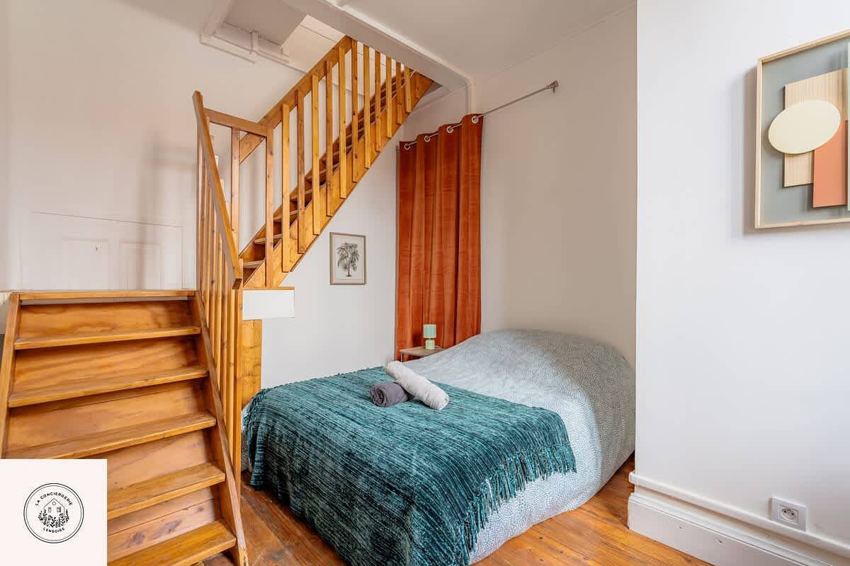 Ganze Wohnung, Le duplex inverse, Bollaert, Fac, gare, 2pers in Lens, Lens und Umgebung