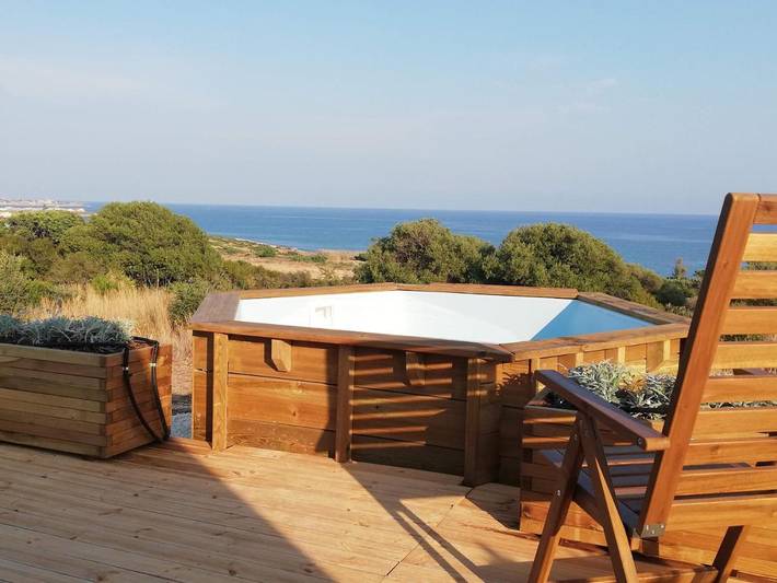 Camping für 3 Personen, mit Pool und Ausblick sowie Terrasse, mit Haustier auf Sizilien - 4