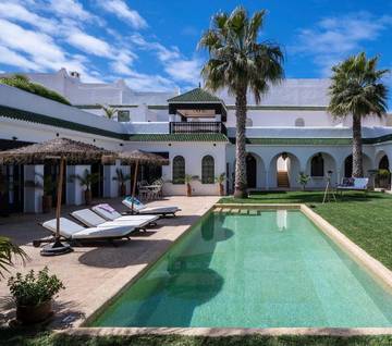 Gîte pour 2 personnes, avec vue ainsi que jardin et piscine à Oualidia