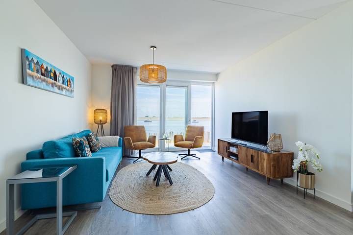 Vakantieappartement voor 4 personen, met Balkon en Terras in Sint-Annaland