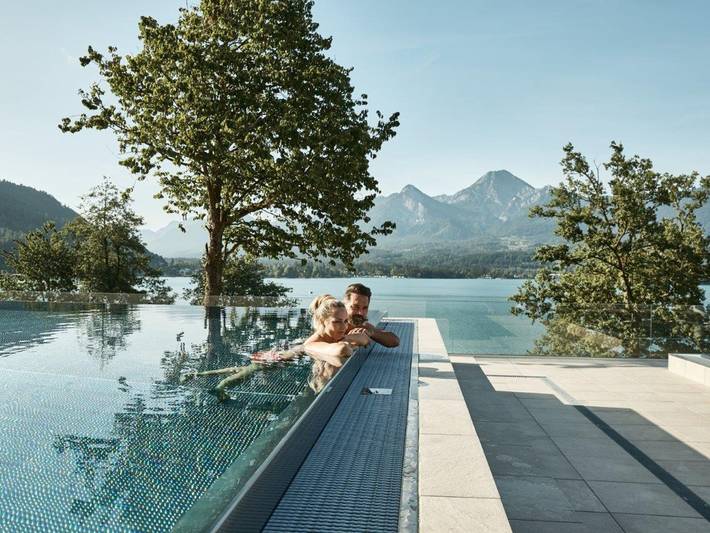 Hotel für 2 Personen, mit Garten und Whirlpool sowie Pool, kinderfreundlich am Faaker See