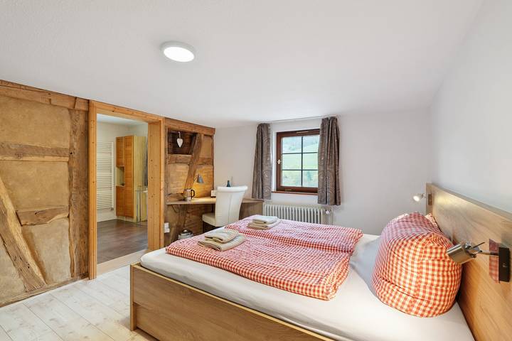 Zimmer für 2 Personen, mit Sauna und Garten