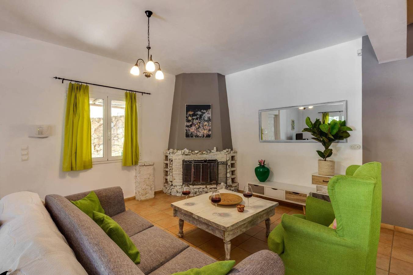 Villa for 6 personer med hage in Kato Stalos, Agia Marina