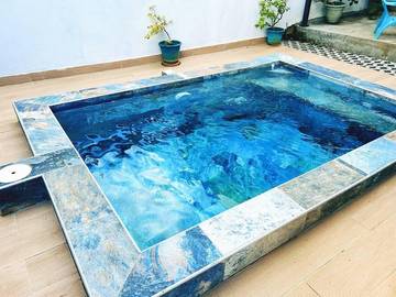 Gîte pour 2 personnes, avec jardin ainsi que piscine et vue à Rivière-Pilote