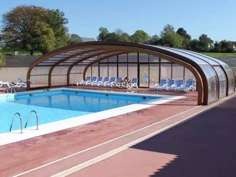 Camping L'Escapade - Tente en toile et en bois 6 personnes - Tente lodge 38 M² + Terrasse 16 m² 6 pers. in Cahagnolles, Région de Bayeux