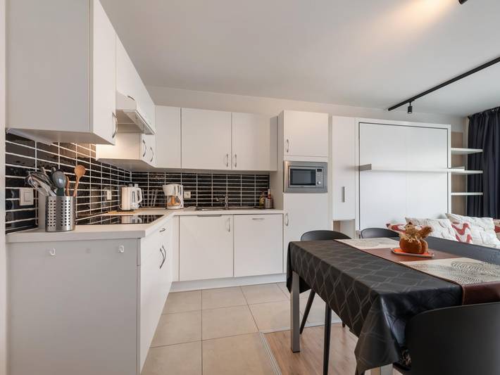 Casa de vacaciones para 2 personas con balcón in De Panne, Costa de Bélgica