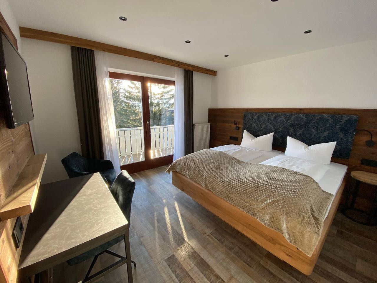 Wellness-Pension Sonneneck - Doppelzimmer Balkon in Bayerisch Eisenstein, Arberland