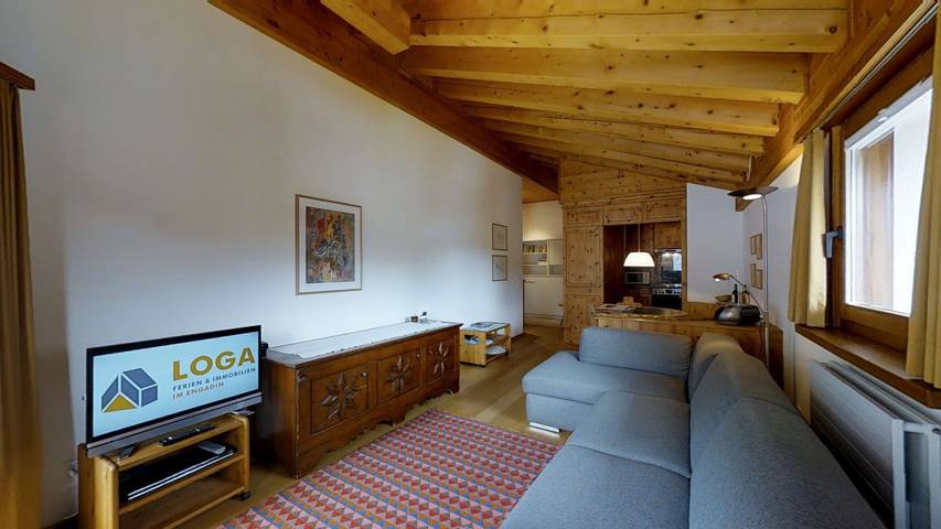 Ferienwohnung für 2 Personen, mit Terrasse und Ausblick in Sils im Engadin/Segl