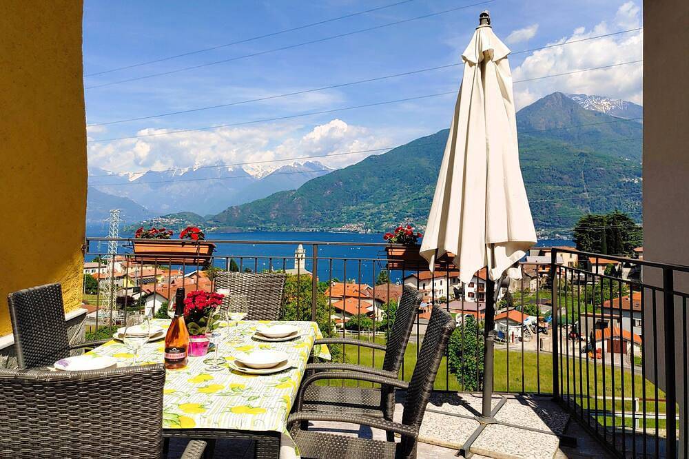 Paola Ferienhaus mit Panoramaterrasse in Vignola (Cremia), Gemeinde Cremia