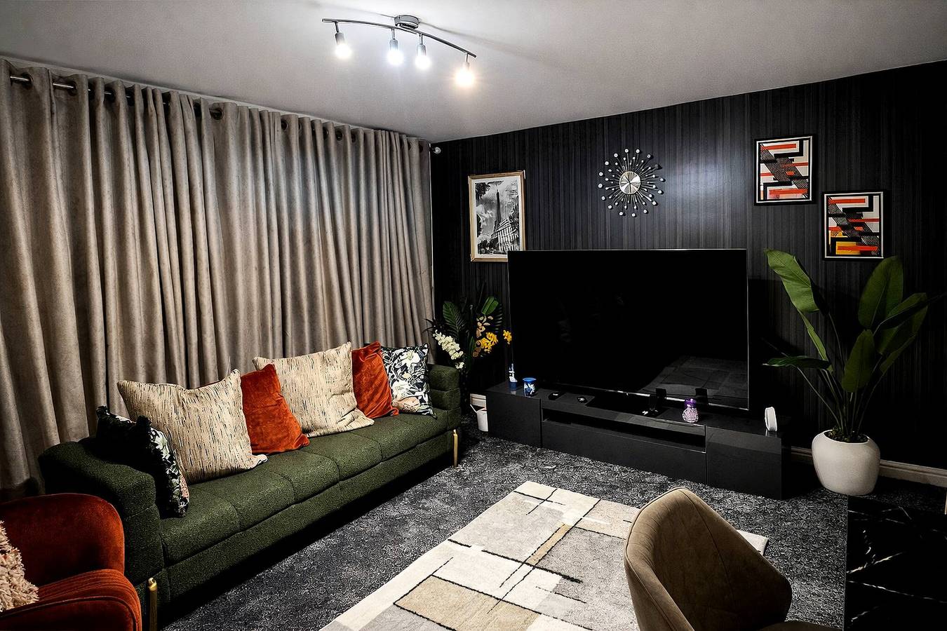 Habitación con cama doble The Urban Luxury Solace in Nottingham, Midlands del Este
