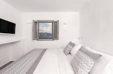 Villa pour 2 personnes, avec piscine ainsi que terrasse et vue sur l’océan à Oia