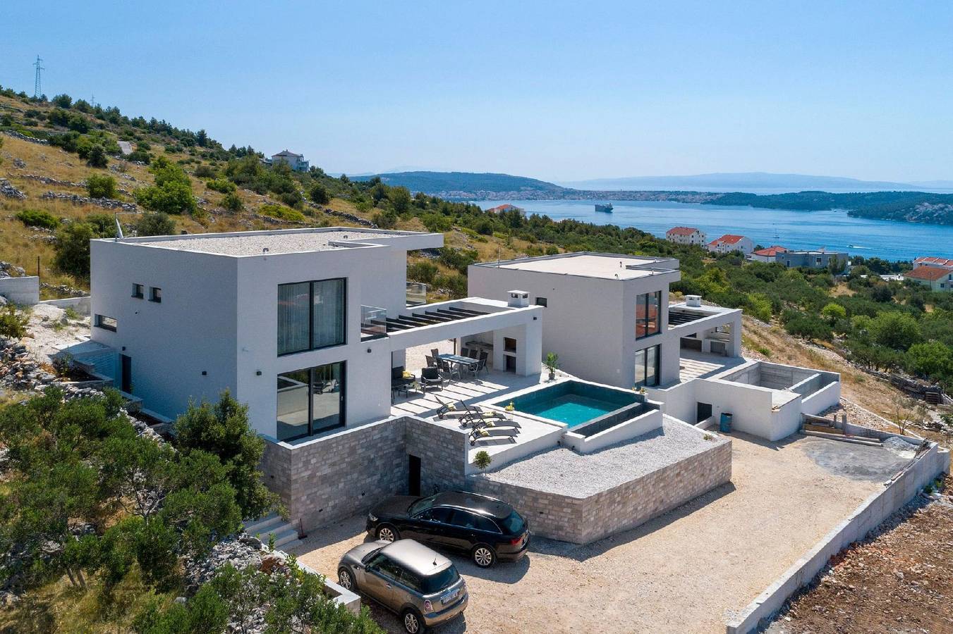 Meerblick, Luxus und Ruhe Villa Petra in Seget Vranjica, Split-Dalmatia