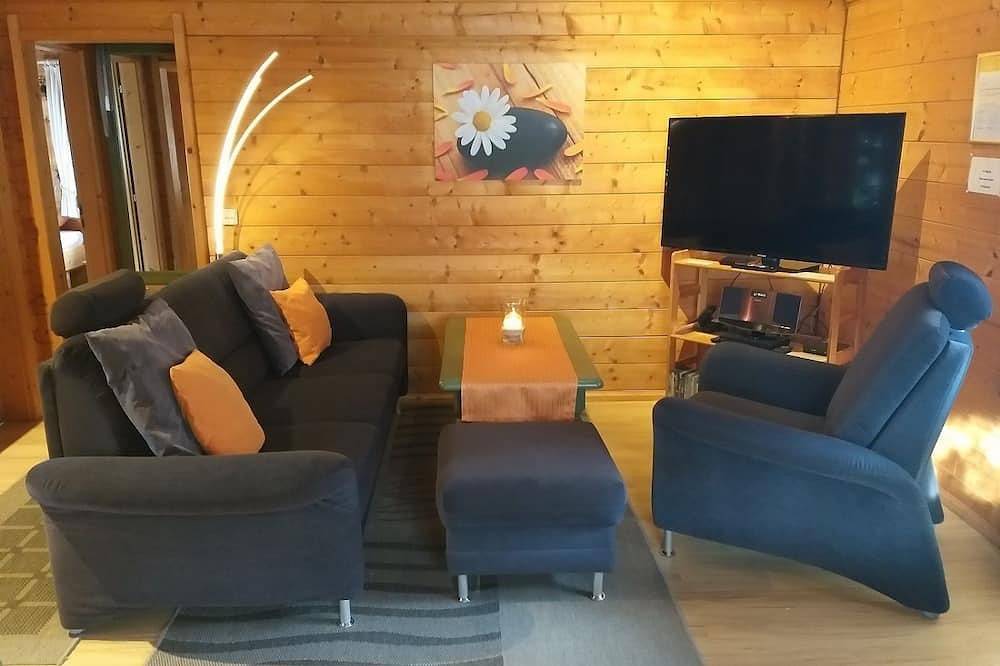 Sta-20 - Ferienblockhaus mit 2 Schlafzimmern und Terrasse - Naturerlebnisdorf in Stamsried, Ostbayern