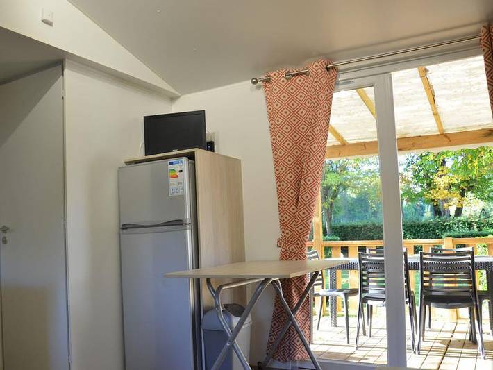 Flower Camping Les Mijeannes - Mobilhome 6 personnes - Mobil-home Premium 33m² Climatisé - 3 chambres +Tv + lave vaisselle 6 pers in Rieux-de-Pelleport, Ariège
