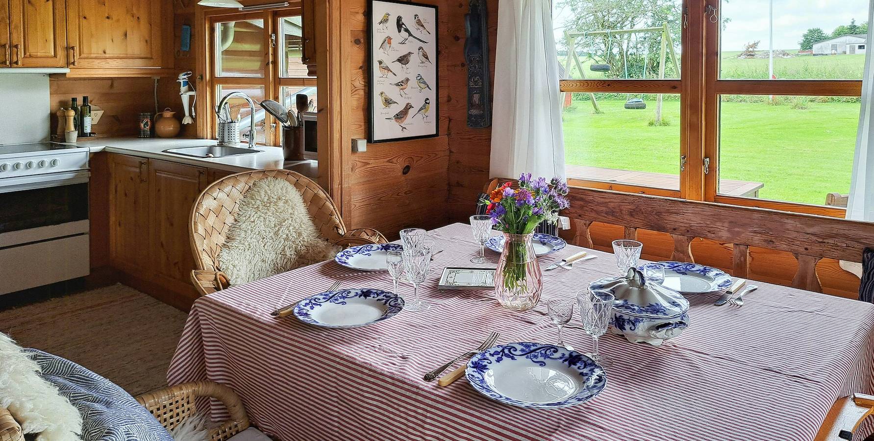 Blockhaus bei Kisserup mit Retro-Charme in Holbæk, Tuse Næs