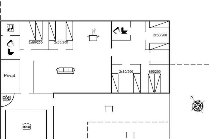 Ferienhaus für 10 Personen, mit Whirlpool und Sauna sowie Pool und Terrasse, mit Haustier