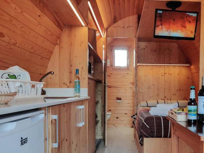 Camping Prades Park - Bungalow 2 personen - Bungalow Iglú in Prades (Spanien), Baix Camp